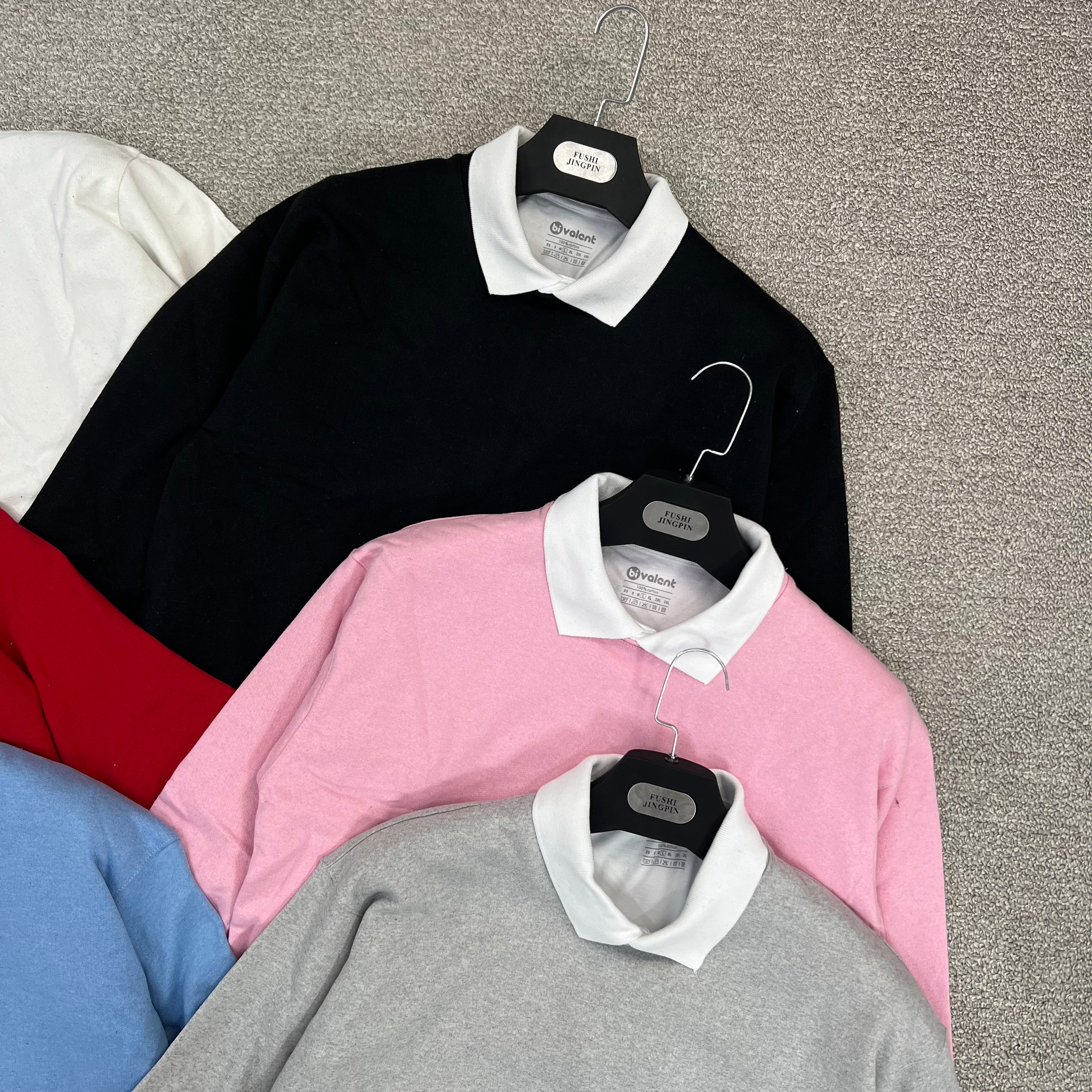 Ensemble sweat-shirt + polo